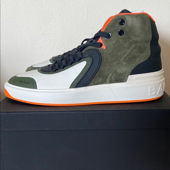 Balmain B-Skate High Top Mens Sneakers Size 14